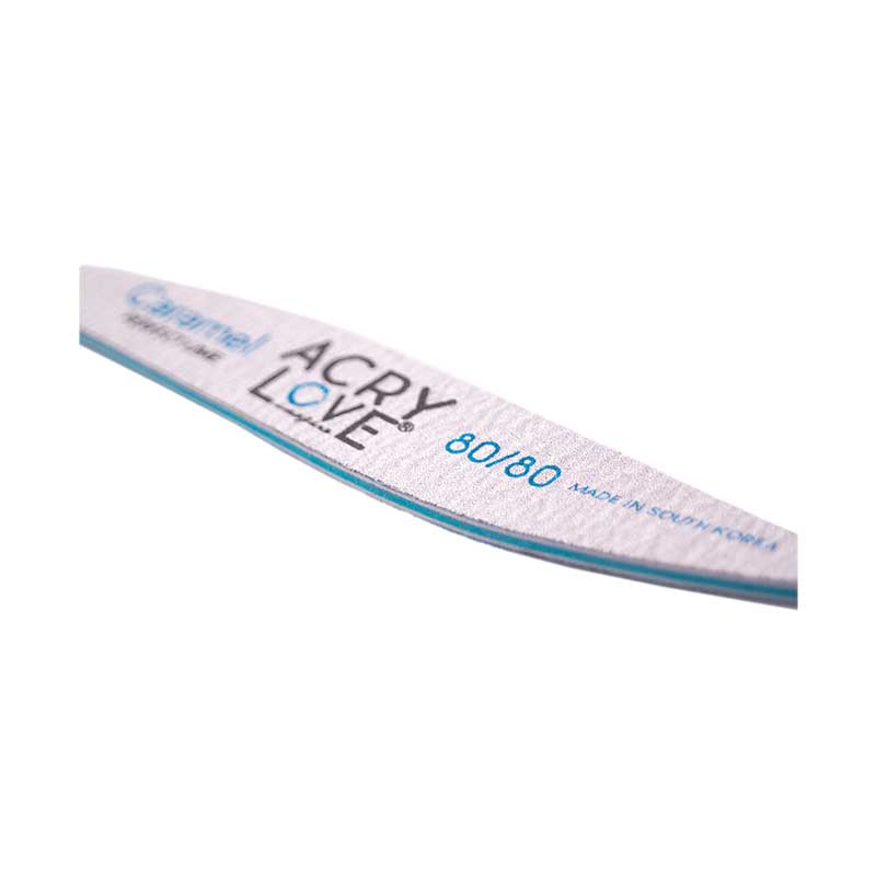 Acry Love Lima 80/80 Caramel, herramienta para limado de uñas acrilicas