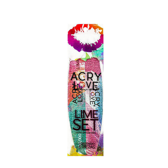 Acry Love set de limas 6 piezas LIME SET Forma Clásica C for nails